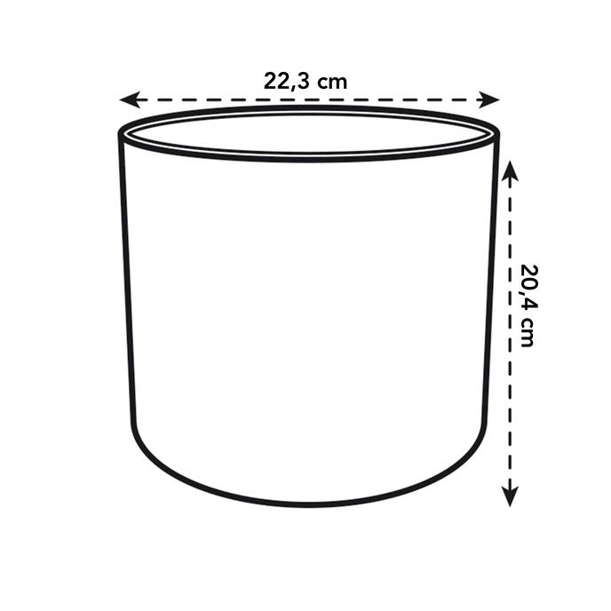 the ocean collection round 22cm blu atlantico